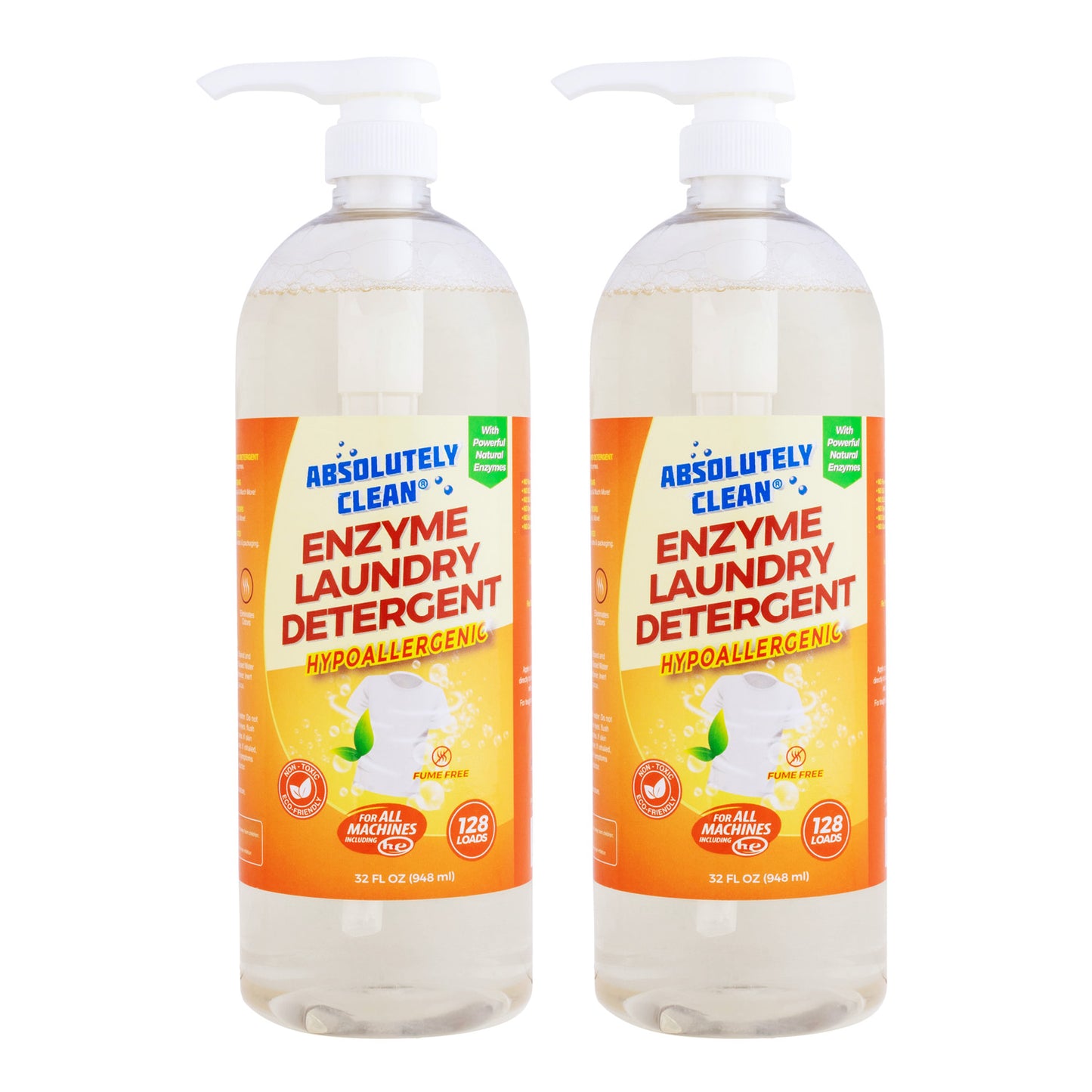 Absolutely Clean Natural Enzyme Based Laundry Detergent
