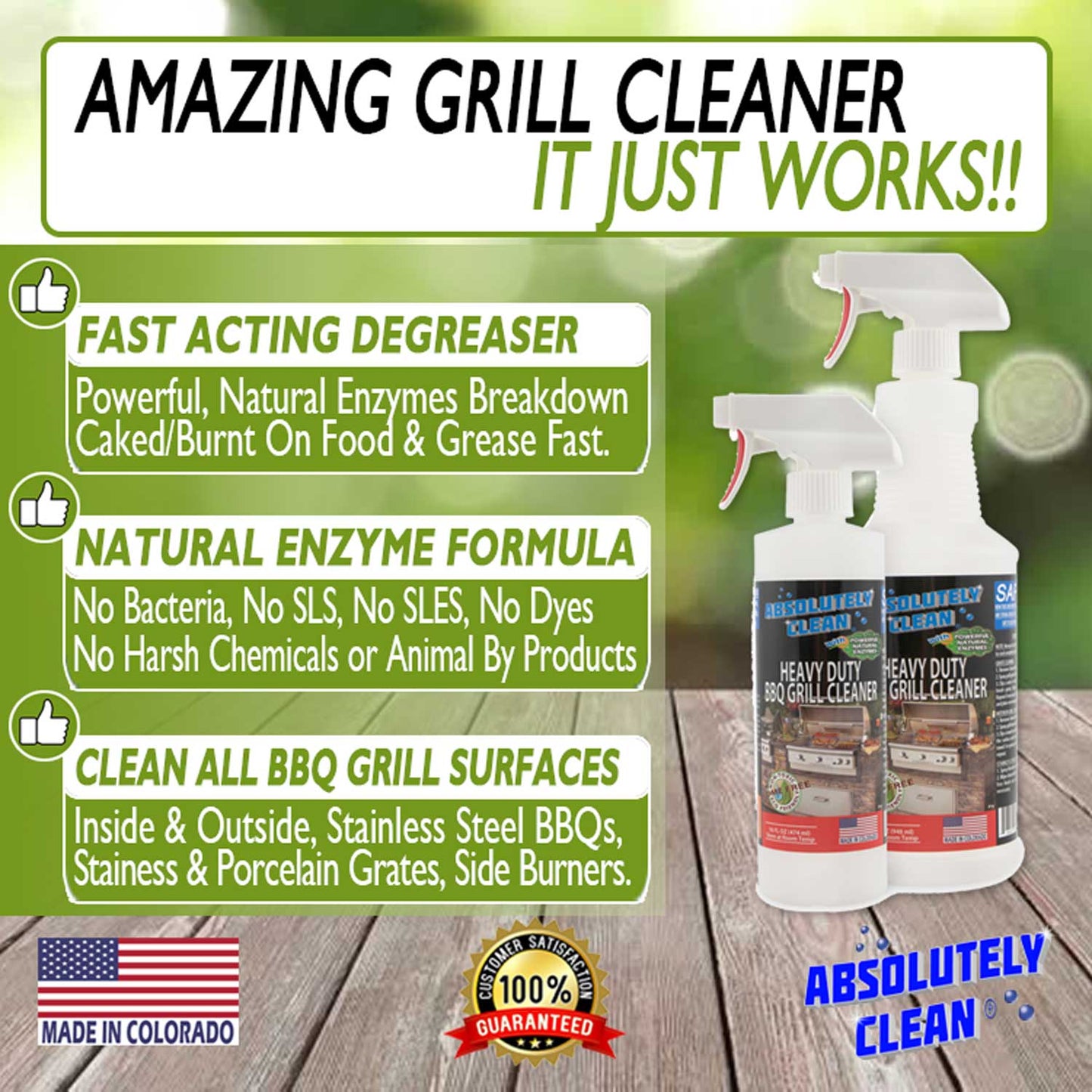 Absolutely Clean BBQ Grill Cleaner