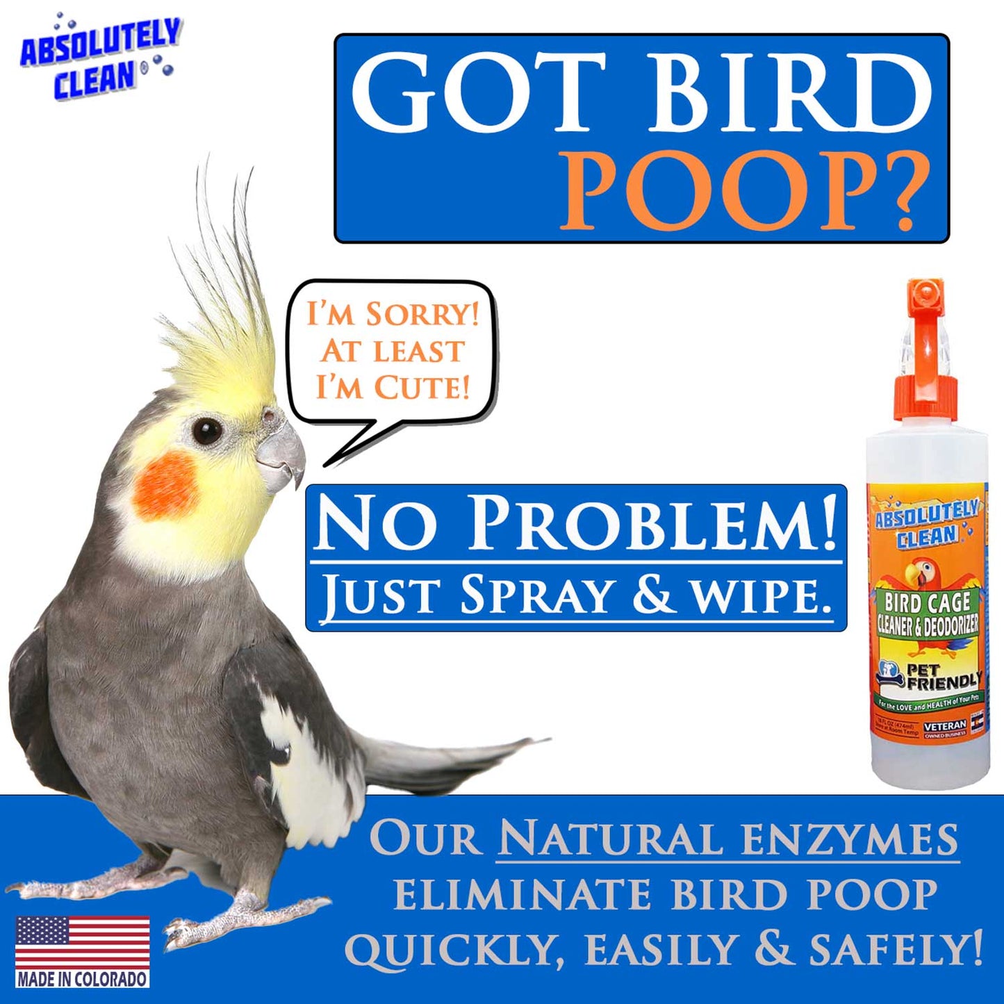 Absolutely Clean Bird Cage Cleaner